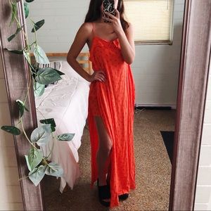 NWT urban outfitters side slit romper maxi